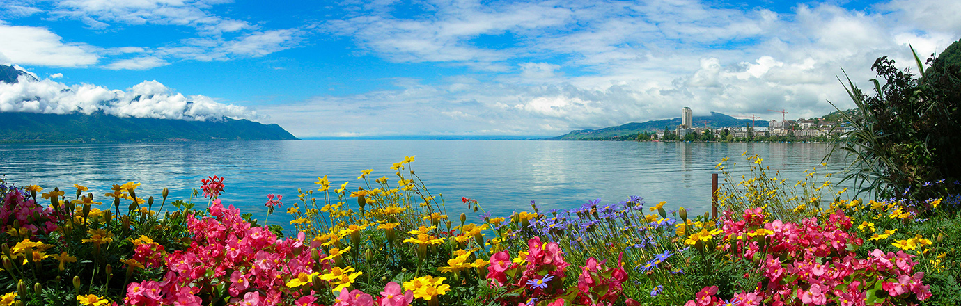 Vue sur le Léman depuis Montreux